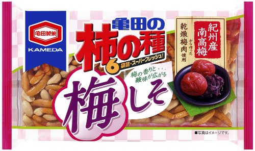 Kameda kaki-no-tane ume-shiso flavor 182g(6.41oz)